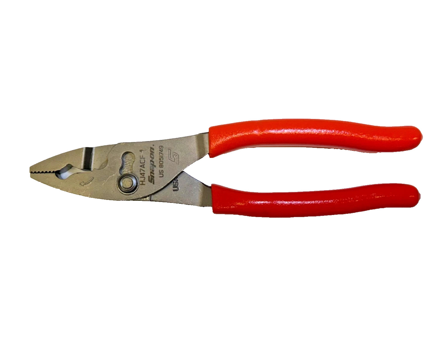 Snap-on Tools ORANGE 8″ Talon Soft Grip FlankJaw Slip-Joint Pliers HJ47ACFO NEW