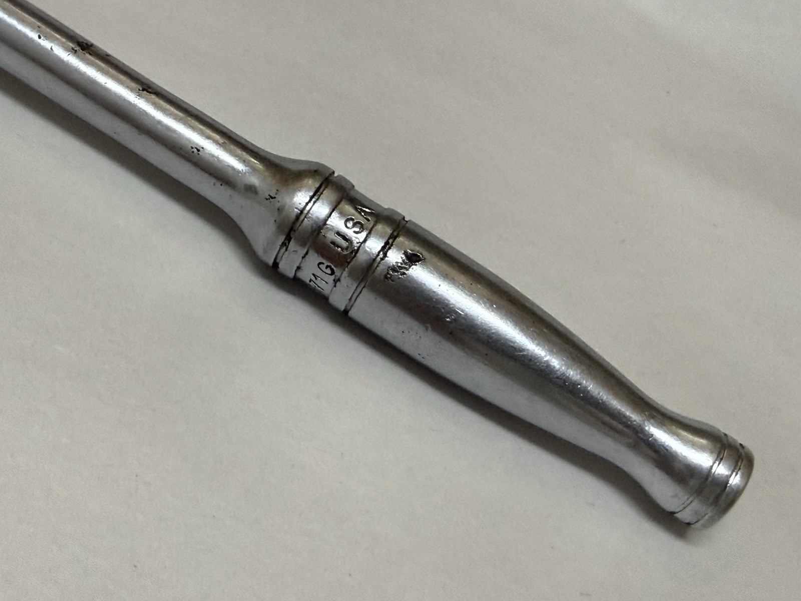 Vintage Snap-On USA 3/8″ Drive Ratchet Standard Length F-71 G
