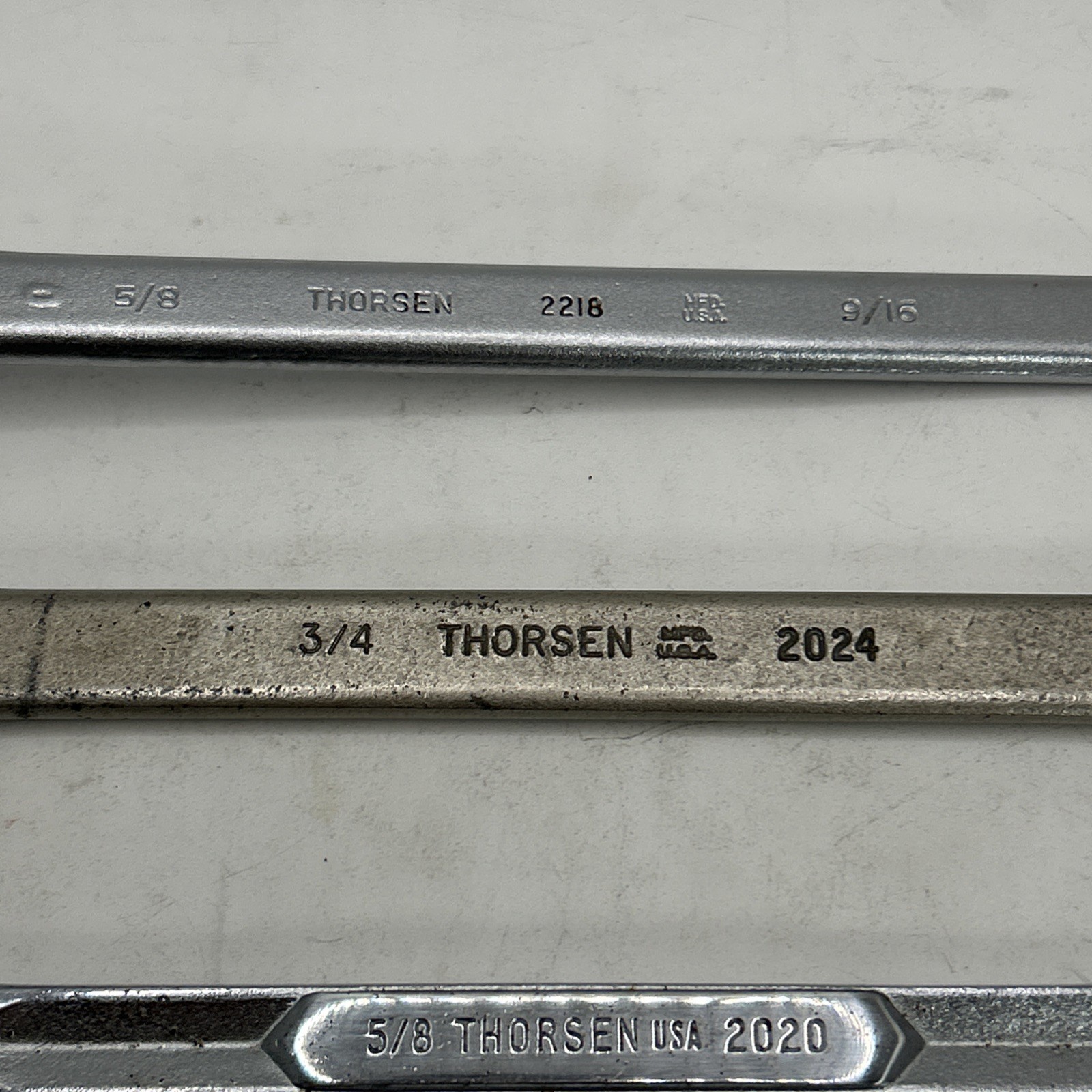 Thorsen 2218 5/8×9/16 Double Box 3/4, 5/8, 7/16 Combo 7/16 3/8, 5/16, 1/4 Wrench