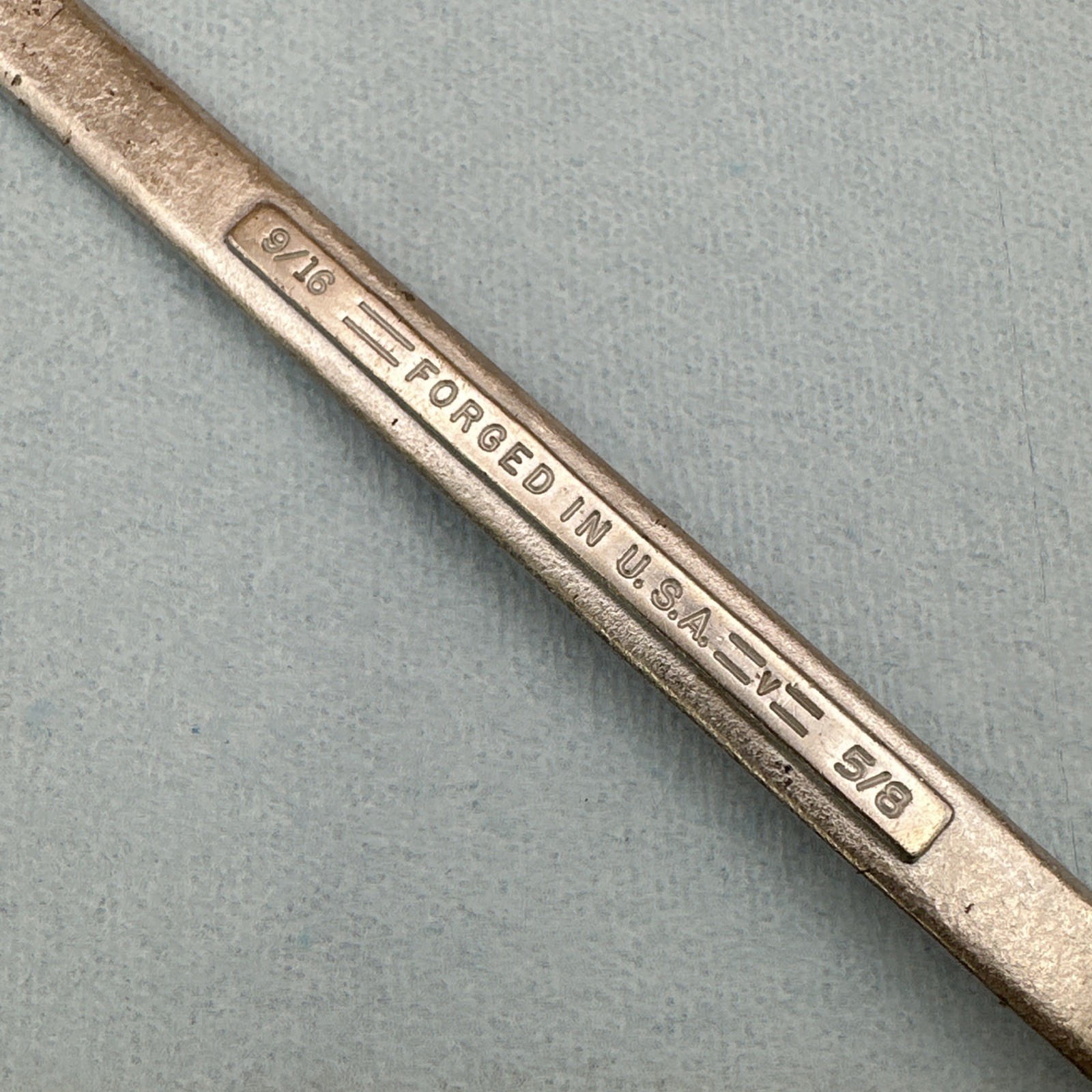 Craftsman Flying =V= 9/16″ x 5/8″ Double Box End Wrench USA Vintage
