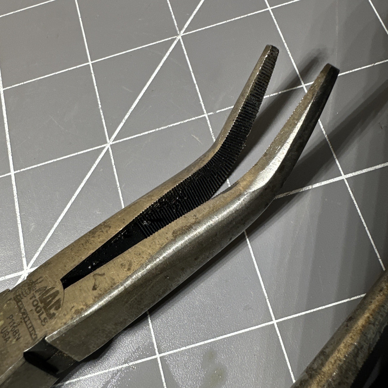 MAC Tools Long Reach Bent & Straight Pliers P116BN & P116S 16″ XL USA Vintage
