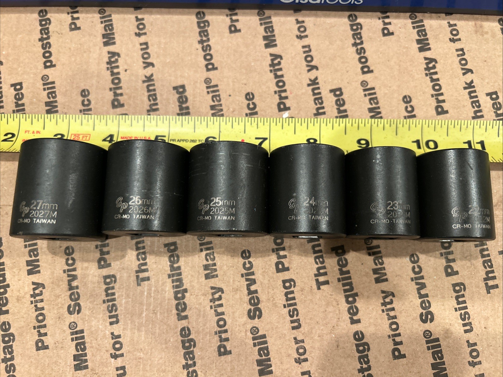 Grey Pneumatic 1/2″ Dr. 22mm – 27mm Shallow Metric Add On To Snap On 310IMMYA