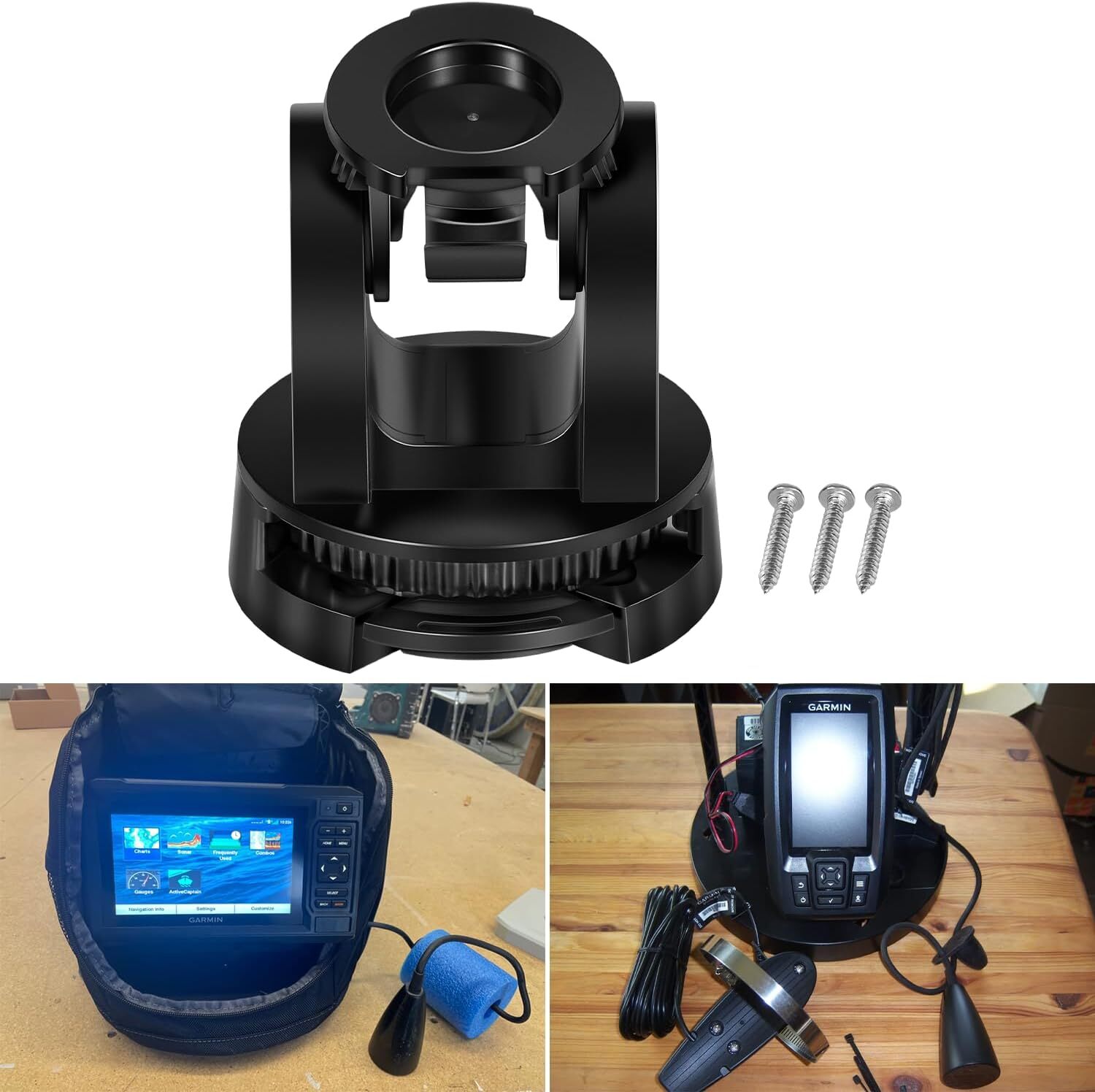 010-12439-10 Tilt/Swivel Mount for Garmin Striker Plus 4/4Cv,Striker Vivid 4cv
