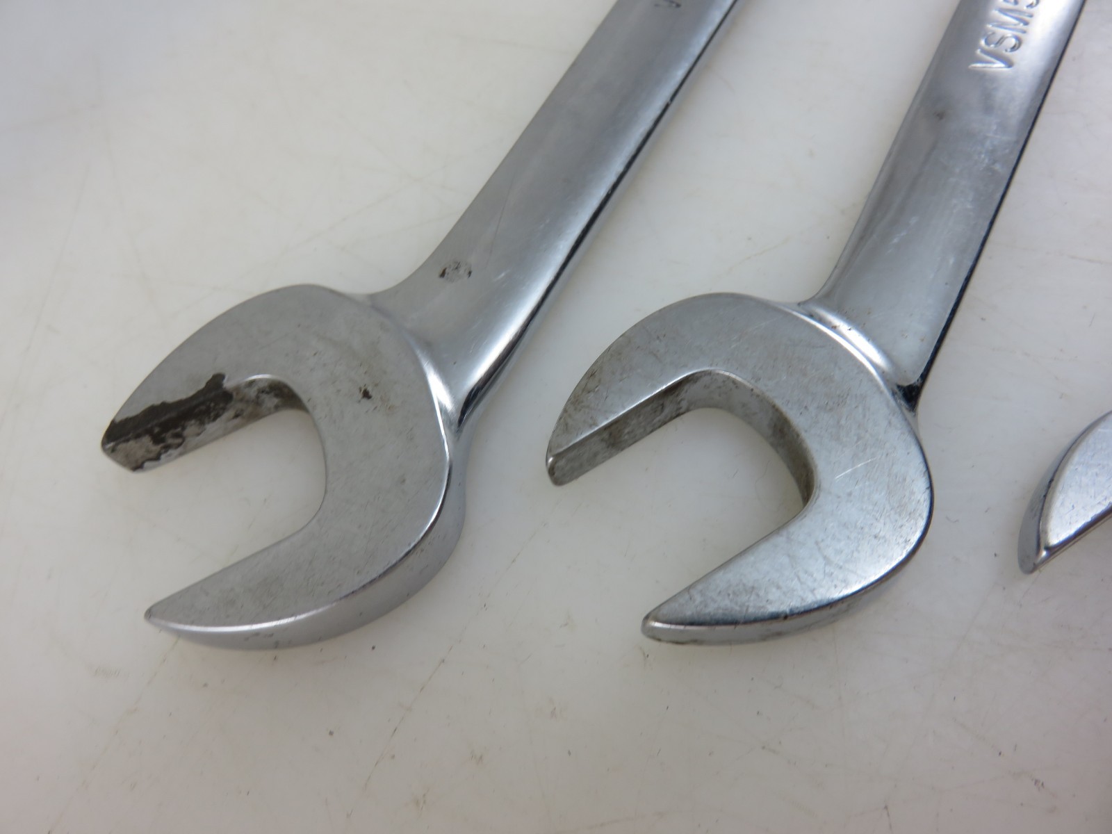 Snap-On VSM Series 4-Way Angle Open End Wrench 4pc Set 11mm, 12mm, 15mm, 17mm
