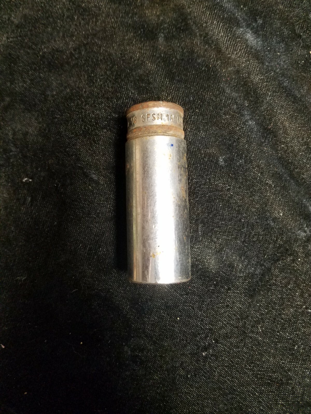 Snap-On SFSM18 Chrome 3/8″ Drive 6 Point Metric 18mm Deep Socket USA Made