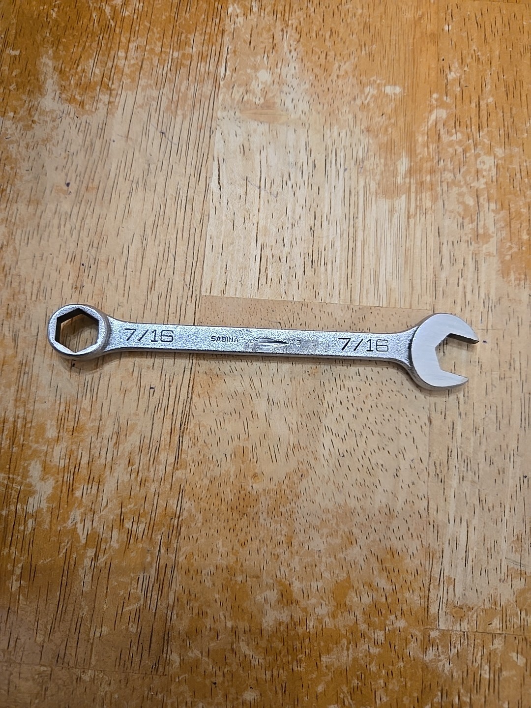 Mac Tools Sabina 7/16″ 6PT SAE Short Chrome Combination Wrench CH14
