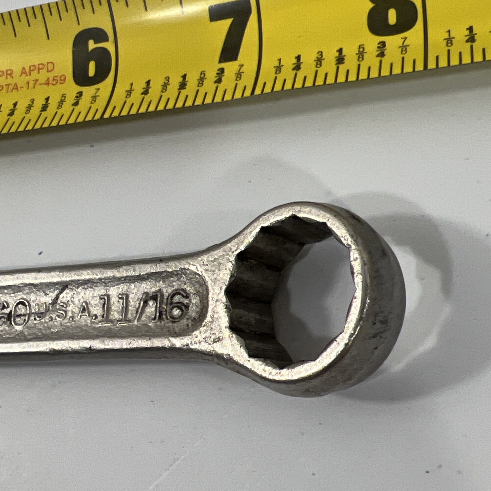 Penens Corp. 11/16″ Combination Wrench USA Vintage Chrome 12 Point