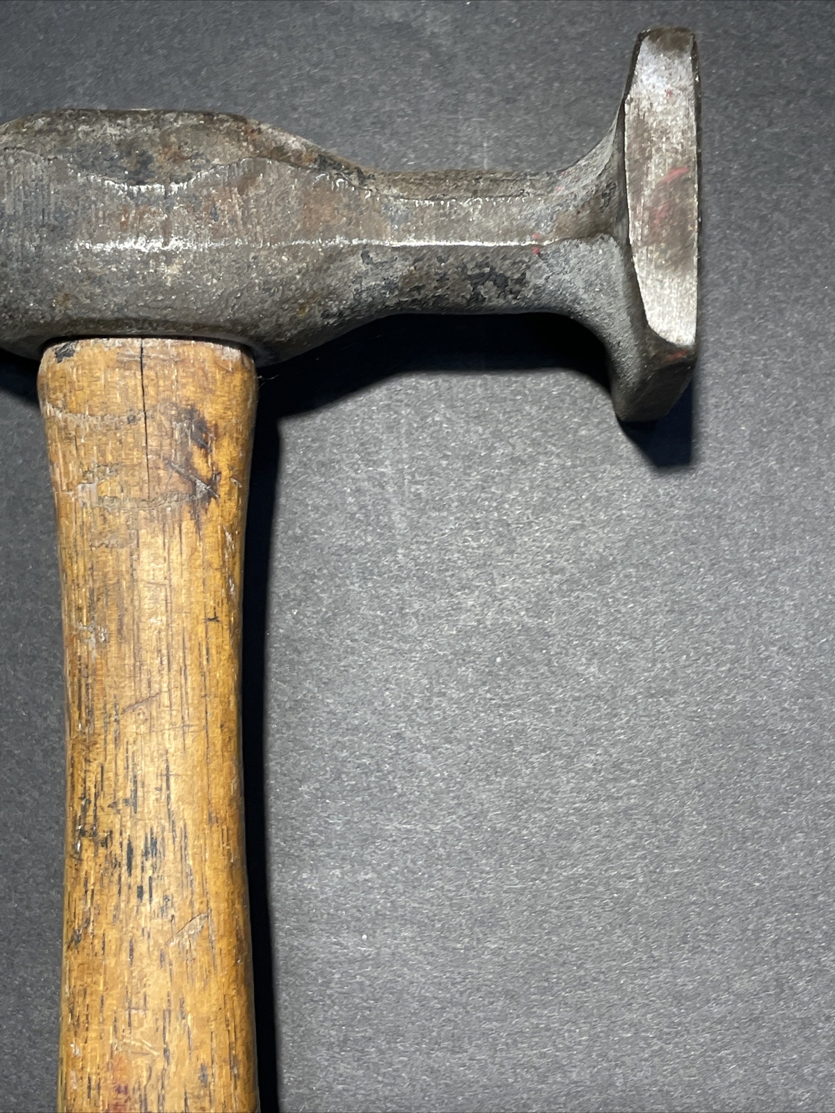 Vintage Auto Body Hammer, Wood Handle, 12-3/16″ Tall X 4-15/16″ Wide Head, #343