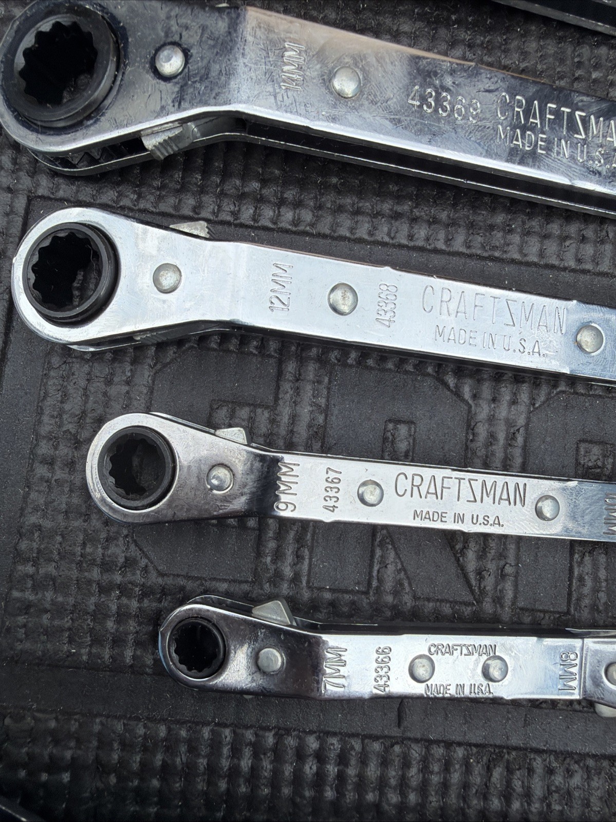 Sears Craftsman USA Nos Rare Catalog Double Offset Box RATCHET Wrench Set 43069