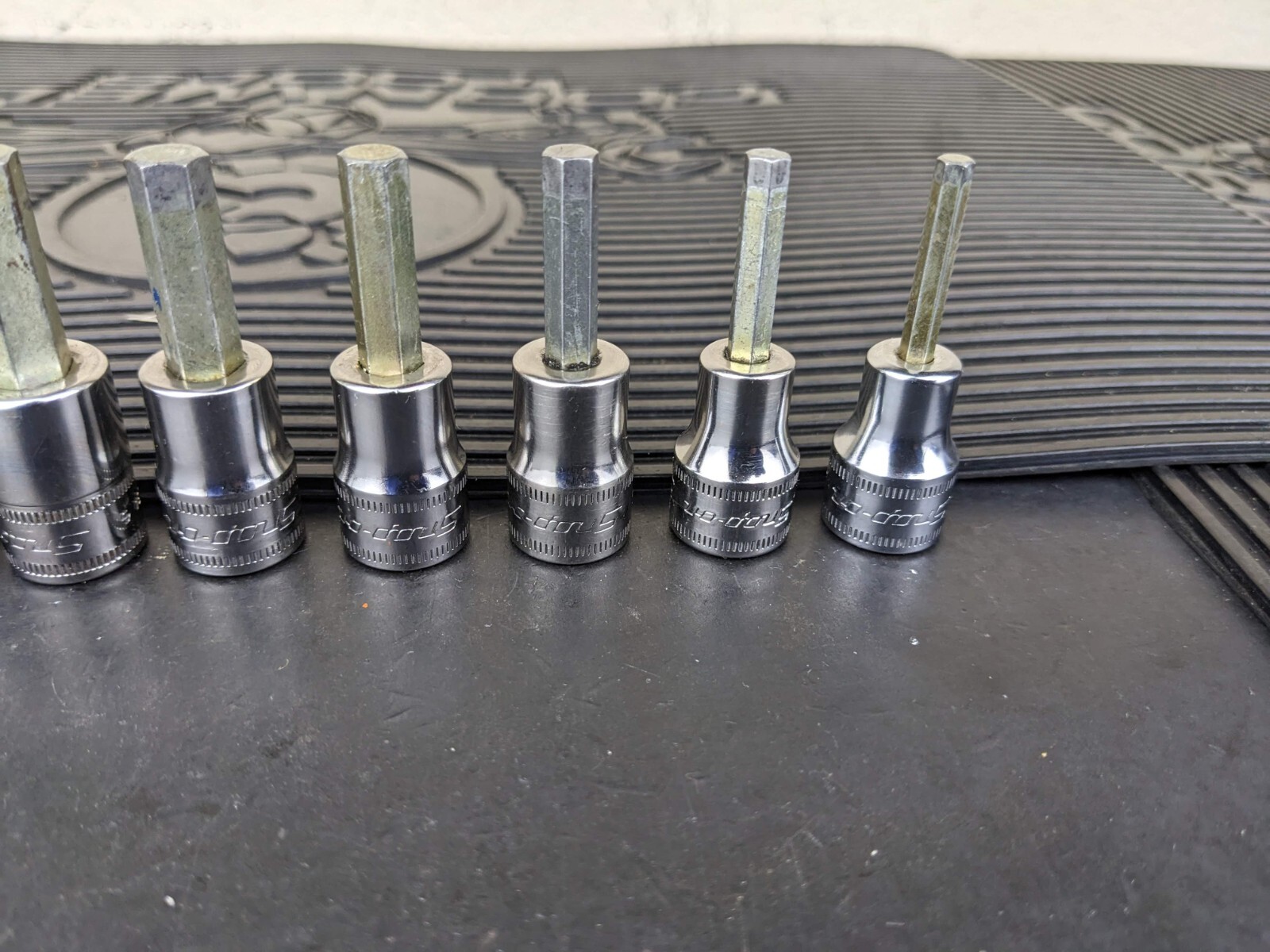 #be218 Snap-On 11pc Metric Hex Allen Socket Set 3/8″ Drive 4mm to 14mm 211EFAMY