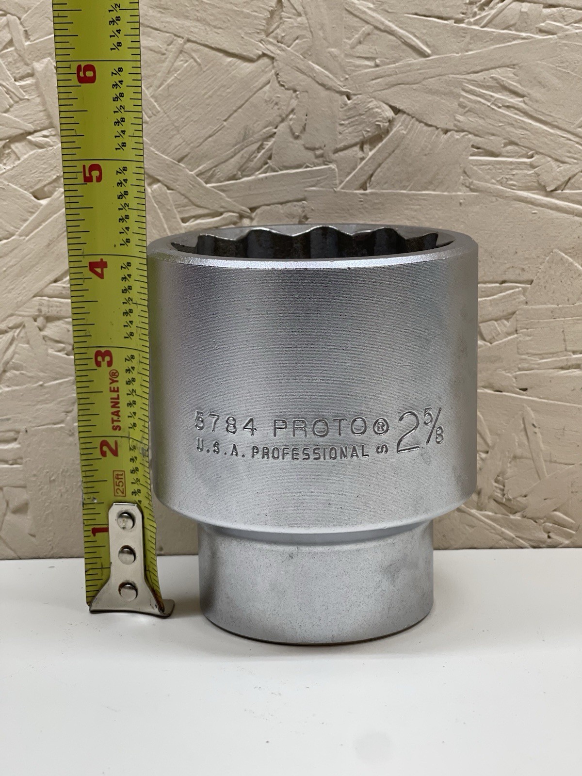 Proto J5784 1″ Drive Impact Socket 12-Point 2-5/8″ Polished Chrome 5784