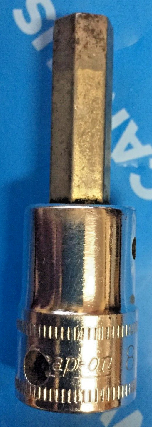 Snap On FAM8A Metric 8mm CR Hex Bit Socket 3/8″dr 2″L 1983 Canada Good 8.5/10L