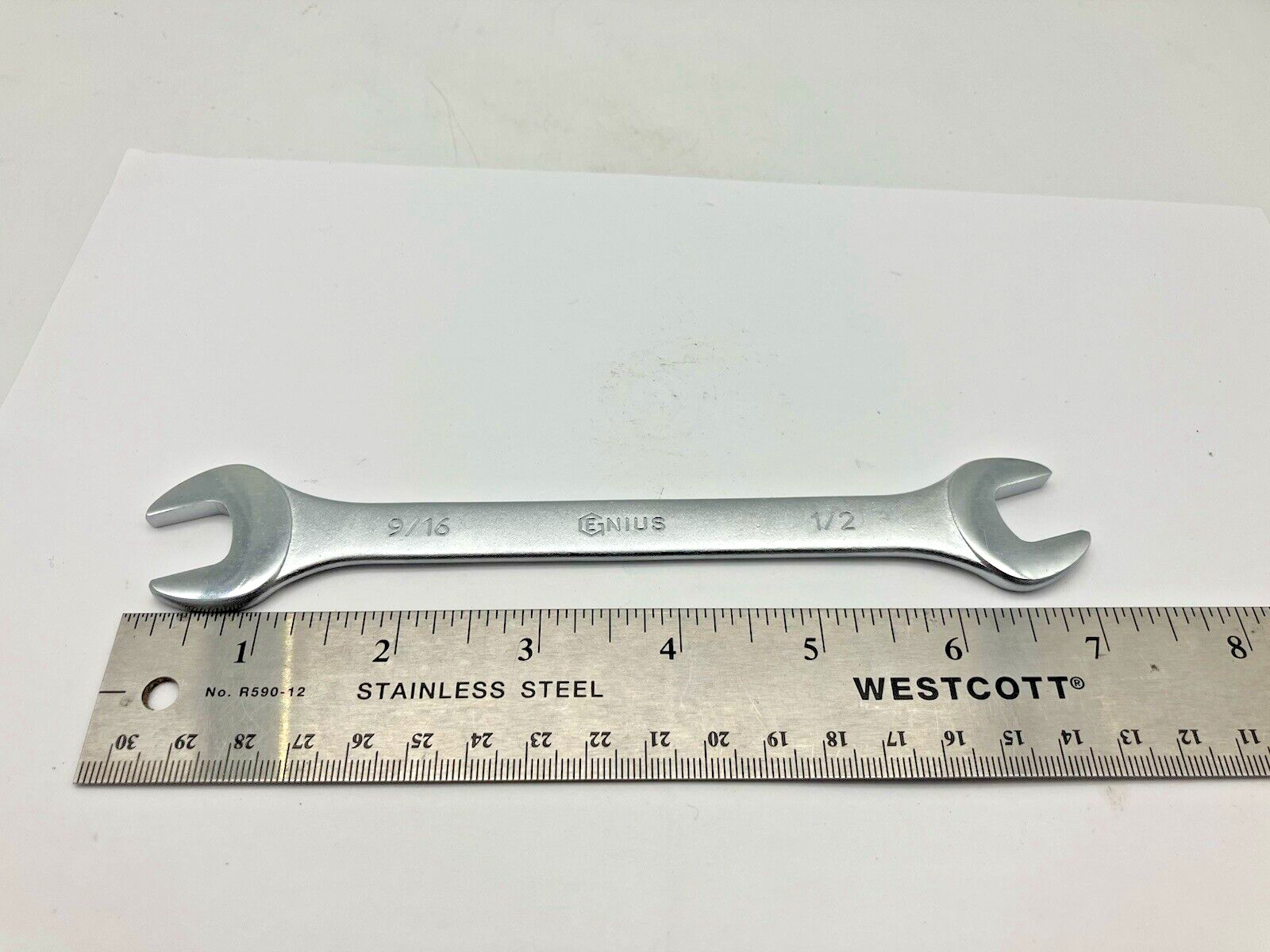 Genius Tools 1/2 x 9/16″ Open End Wrench 771618