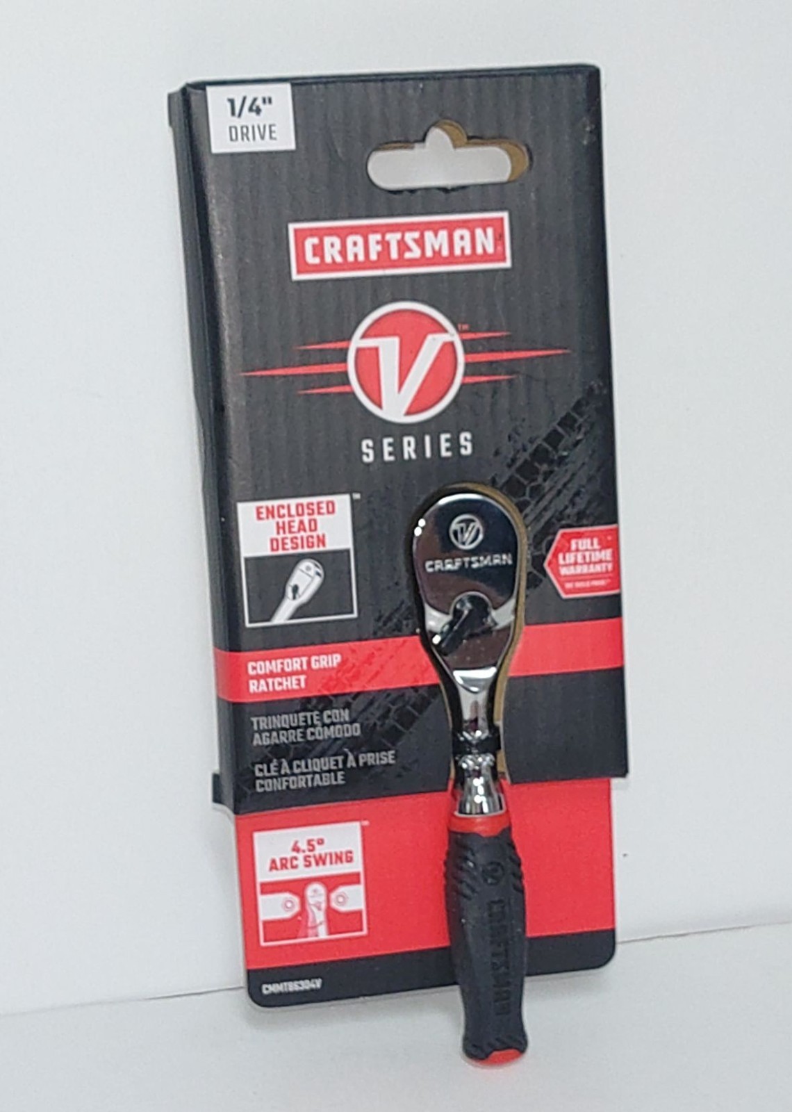 Craftsman V-Series 1/4″ Drive Comfort Grip Ratchet CMMT86304V