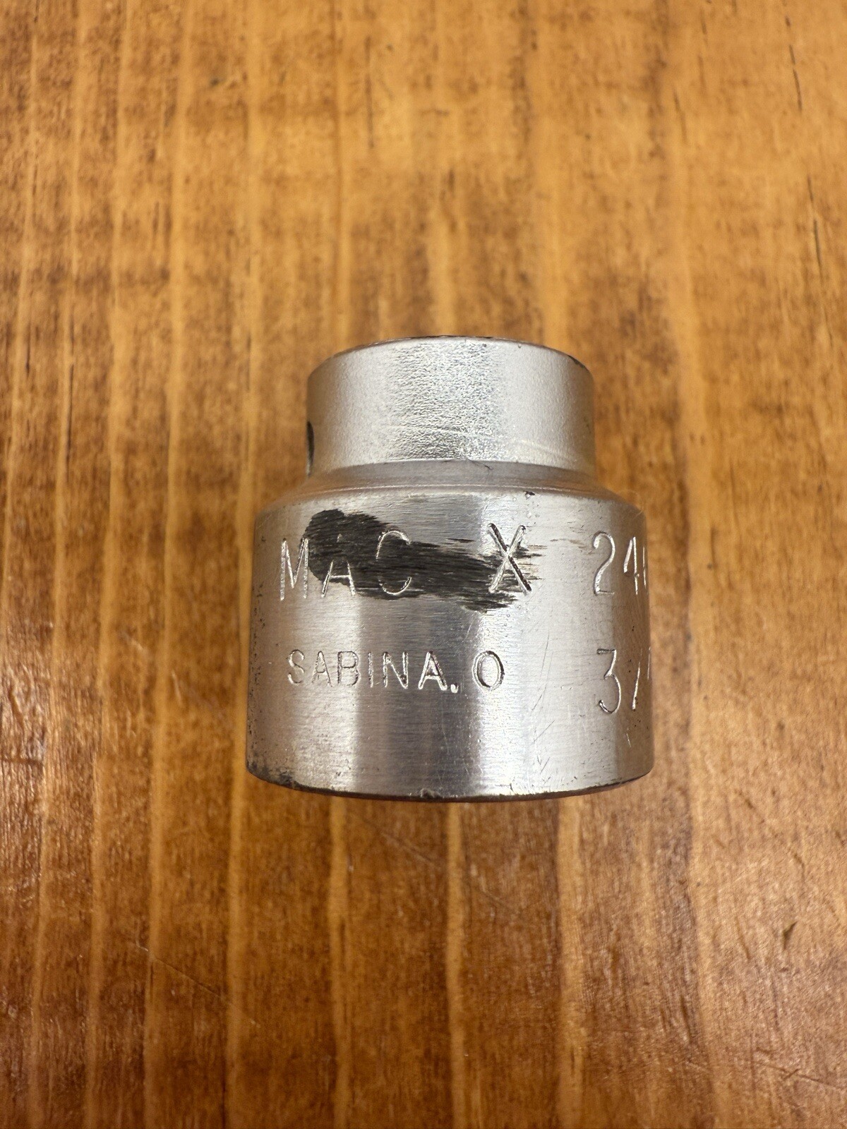 Vintage 3/8″ Drive 3/4 Size MAC – Sabina, SAE Socket X 246 6 Pt USA