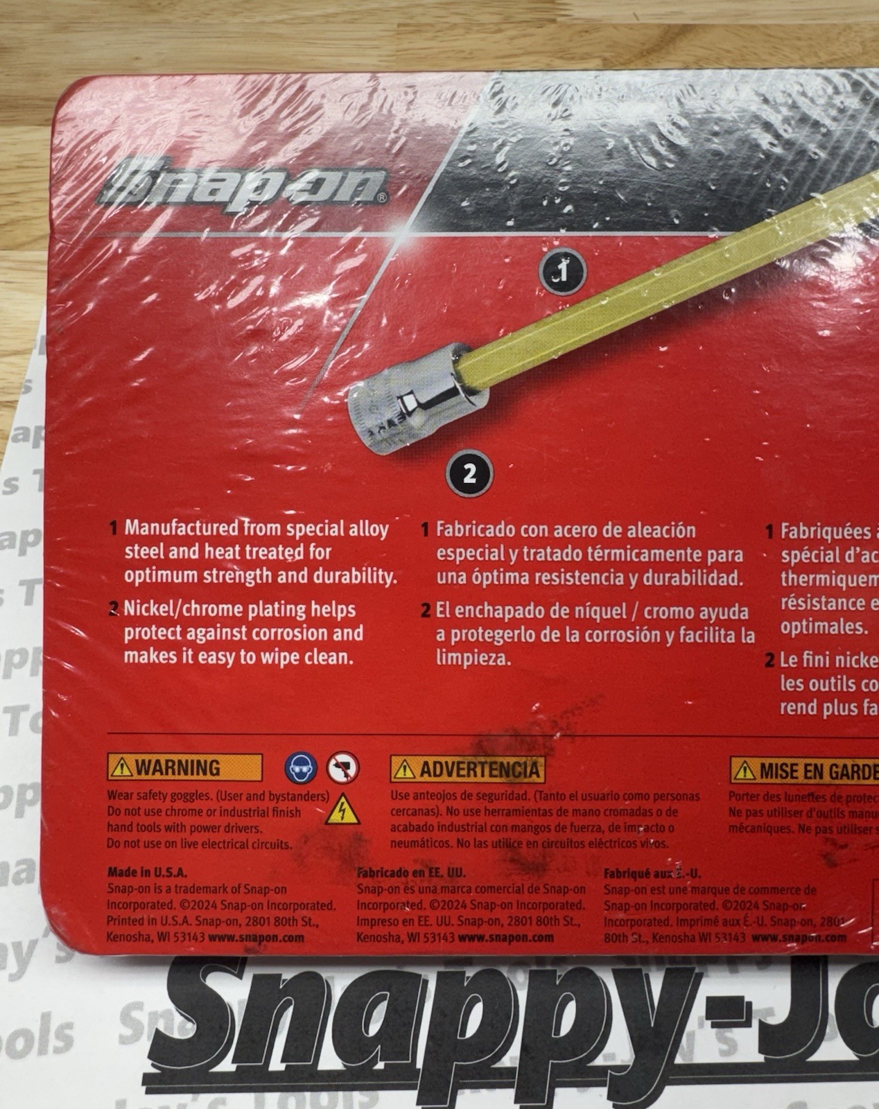 Snap-On Tools USA NEW 6pc 3/8″ Drive METRIC Long Hex Bit Socket Set 206EFAML