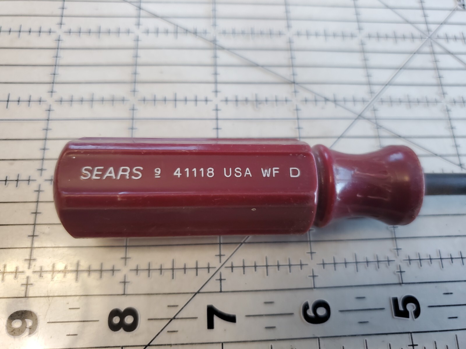 Sears USA Philips Screwdriver Set With Burgundy Handle USA