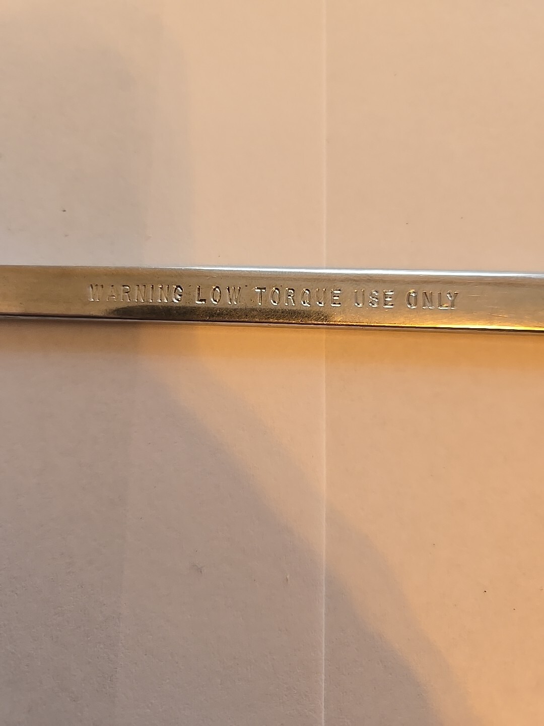 Snap On 7/16″-1/2″ Chrome Low Torque Slime Line Open End Wrench LTA1416