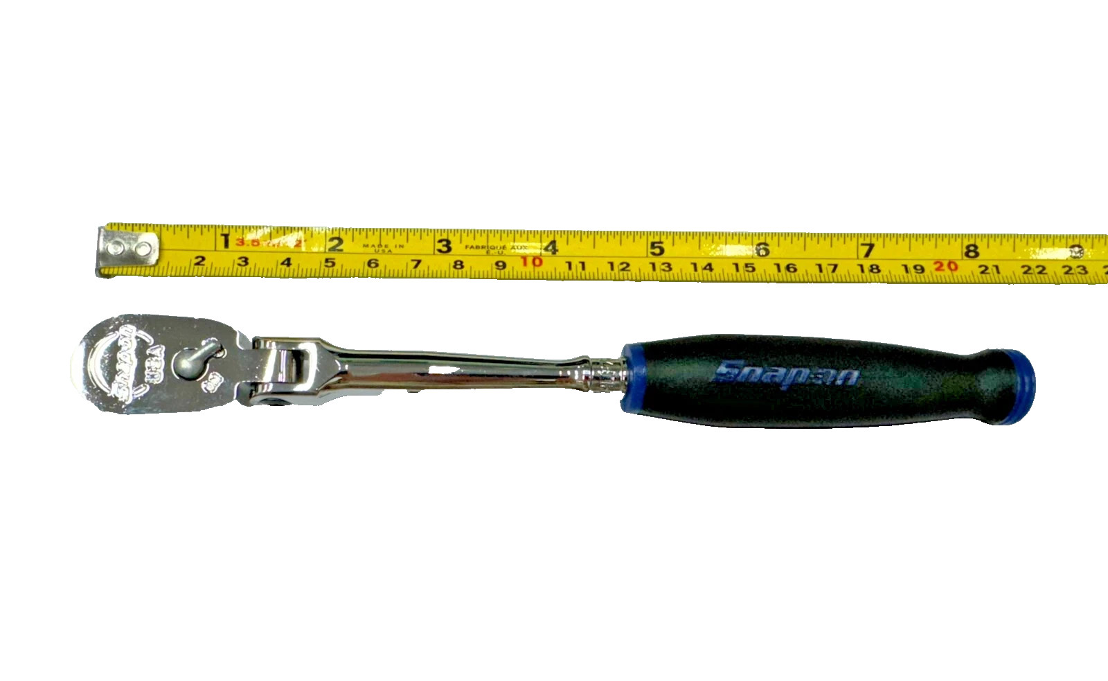 Snap-on Tools BLUE 1/4″ Drive Soft Grip Long Flex Head Ratchet THLF72MB NEW USA