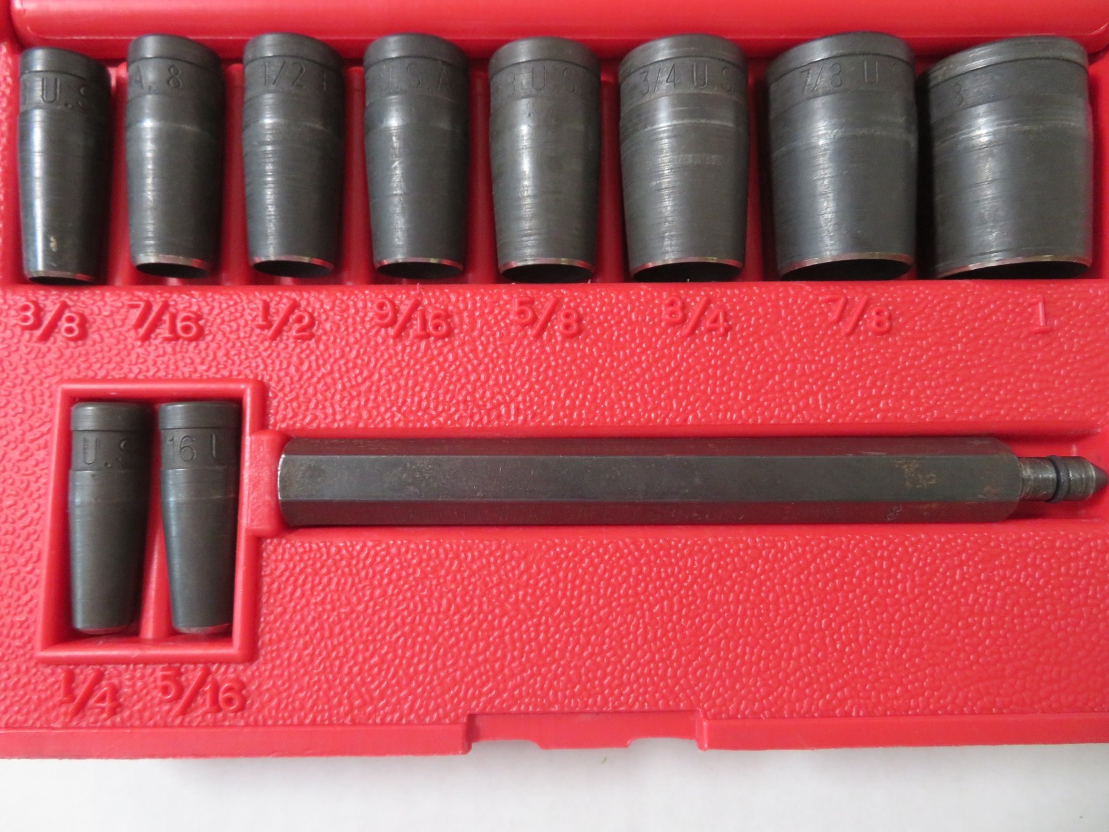 Blue-Point by Snap-On PGH8A 11-Piece Gasket Punch Set SAE Red Molded Case – USA