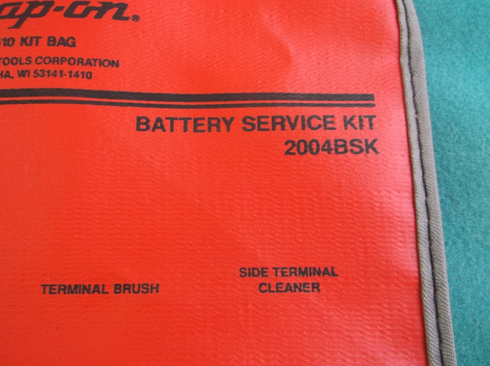 NOS Bag Only Snap-On Tools Battery Service Kit 2004BSK