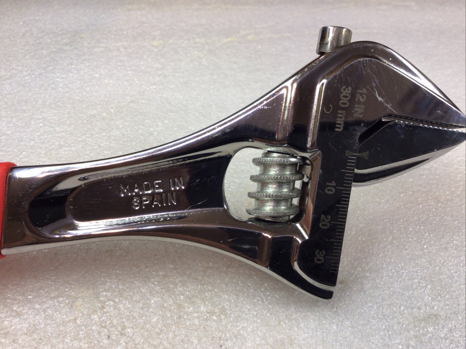Snap On FADH12B – Flank Drive+ Adj. Wrench, 12” or 300mm, Red Soft Grip-USA-NICE
