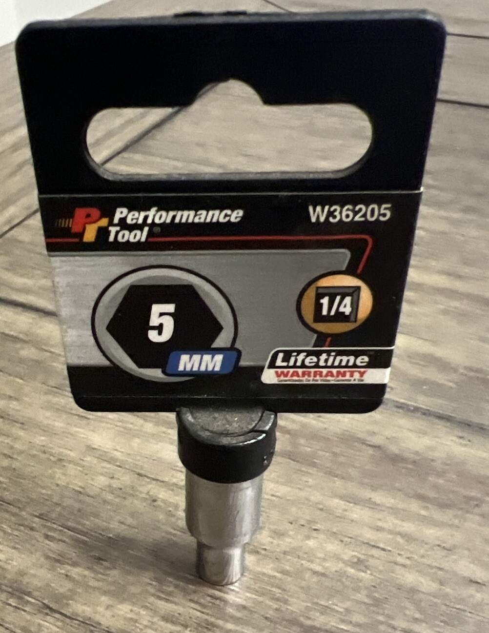 Wilmar W36205 Performance Tool 1/4 In. Drive Ratchet 5mm 6 Point Socket