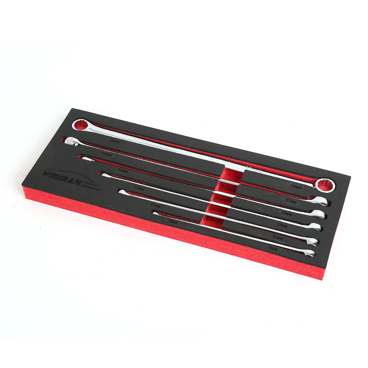 Extra Long 6PCS Box End Wrench Set, Metric Durable Aviation Spanner CRV 8mm-19mm