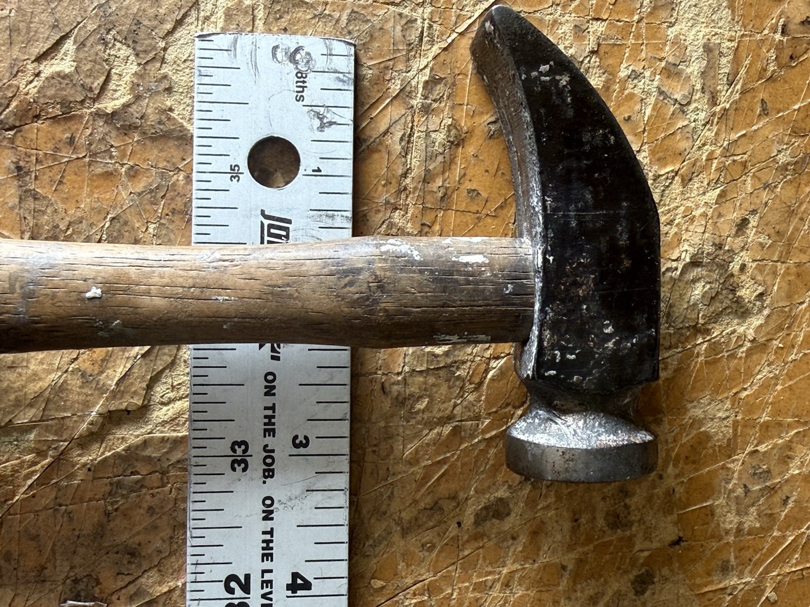 Tinsmith Coppersmith Raising Hammer Sheet Metal Forming Hammer Wood Handle