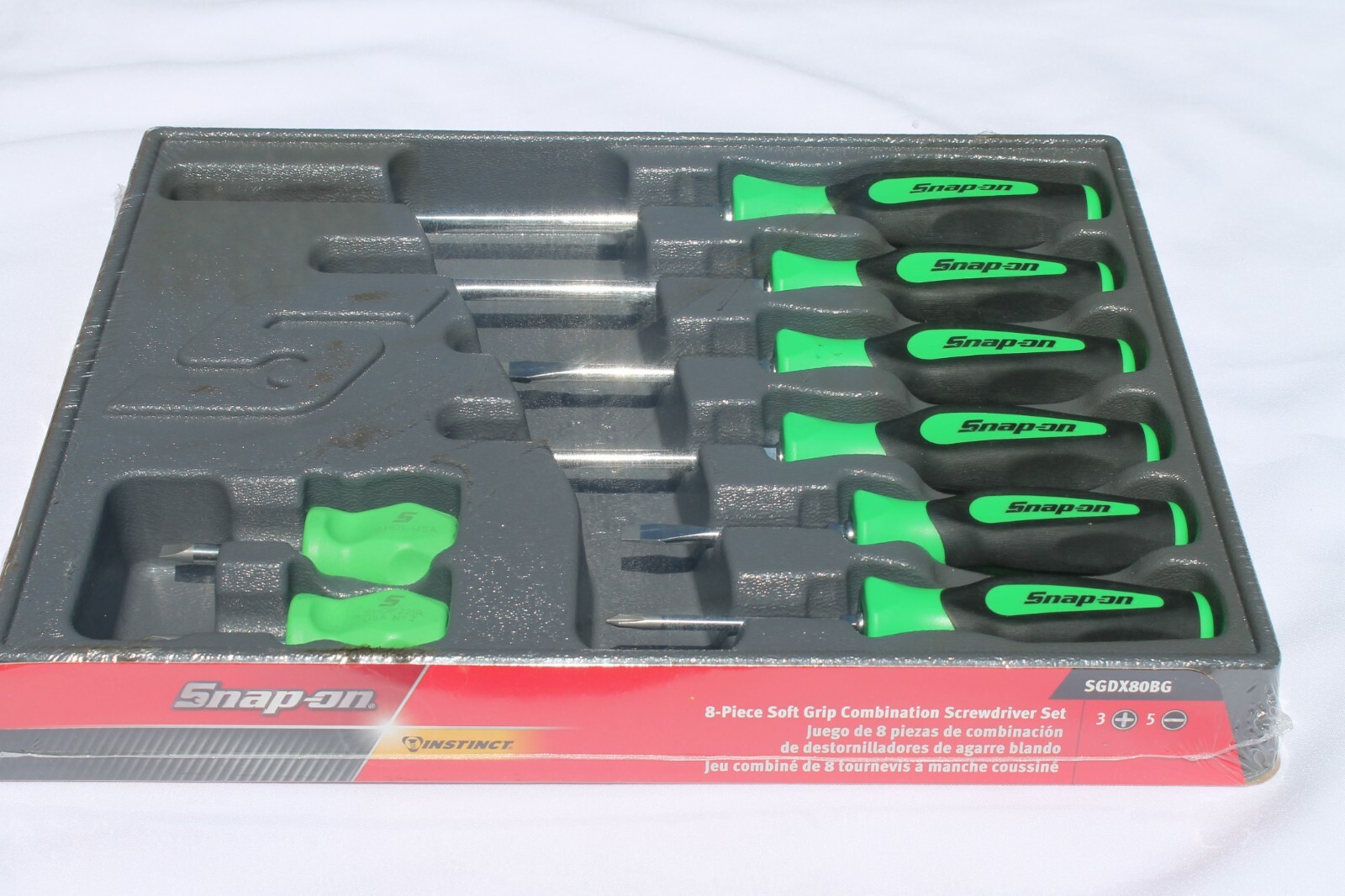 Snap-on Soft Grip Combination Screwdriver Set SGDX80BG