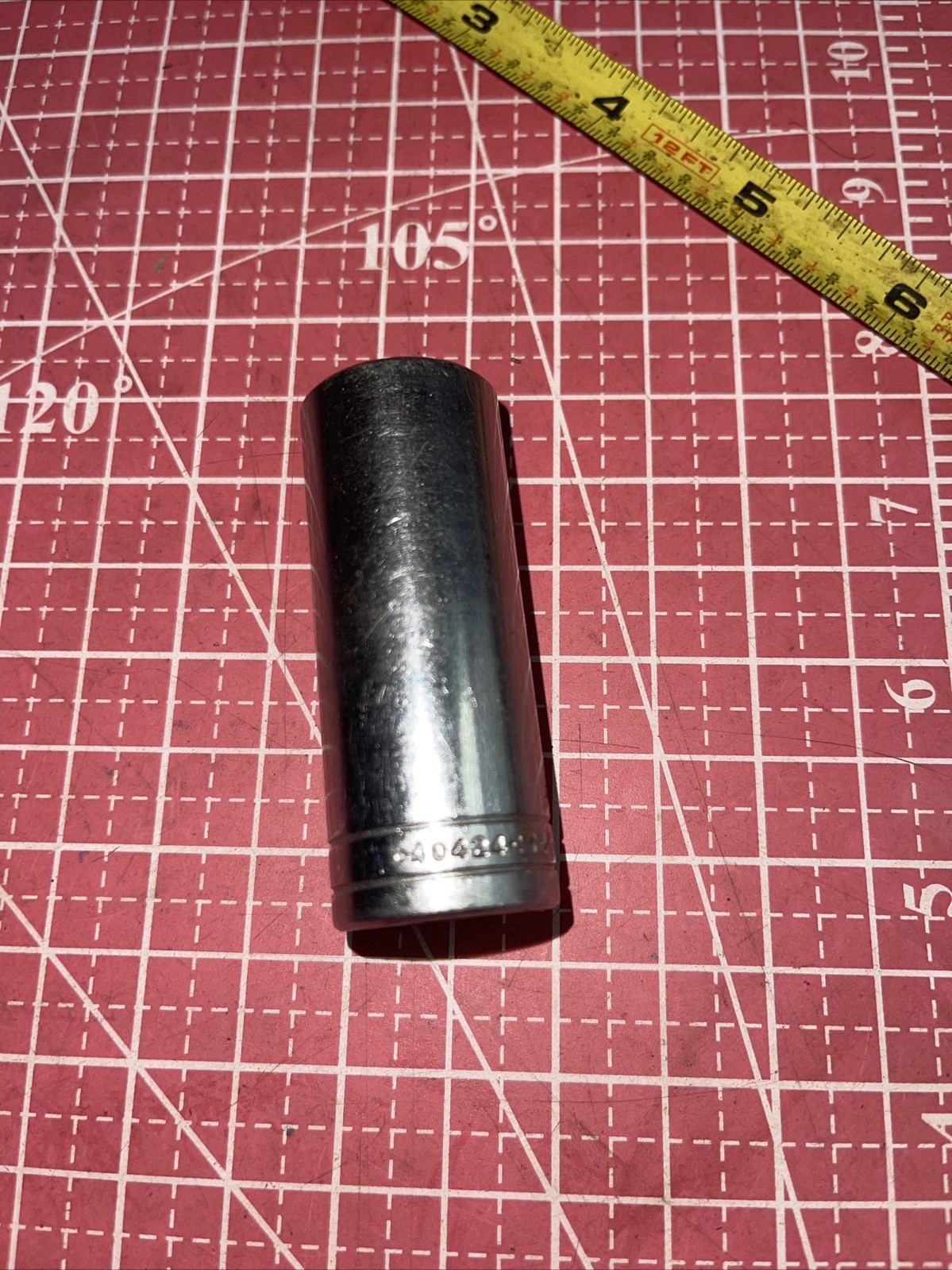 S-K USA 40424 3/4 In SAE 3/8 Drive 6 Point Deep Socket Vintage SK 3/8” 3/4”
