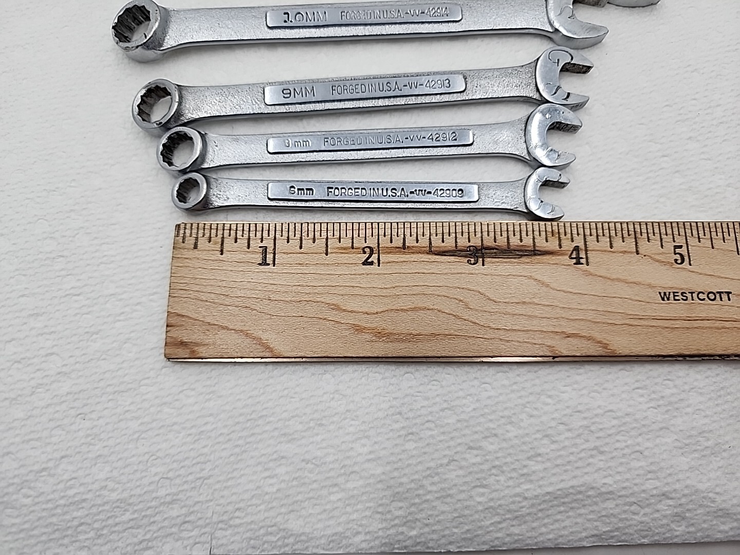 Craftsman 8pc Metric Combination Wrenches Series-V-&-VV- 19 17 14 13 10 9 8 6 MM