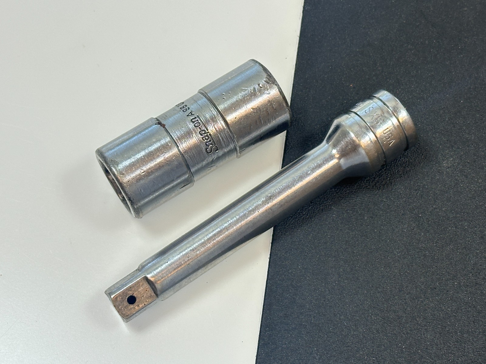 🇺🇸 Snap-on USA A98A Flip Dual 3/4 & 13/16 Impact Lug Nut Socket & 5″ Extension