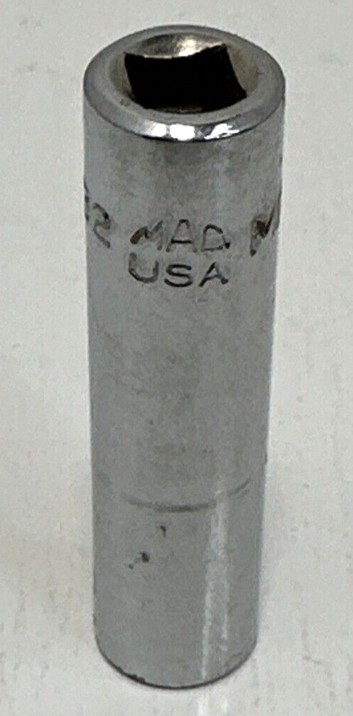 Mac Tools MD116R USA 1/4″ Drive 11/32″ SAE Deep Chrome 6 Point Socket Made in US