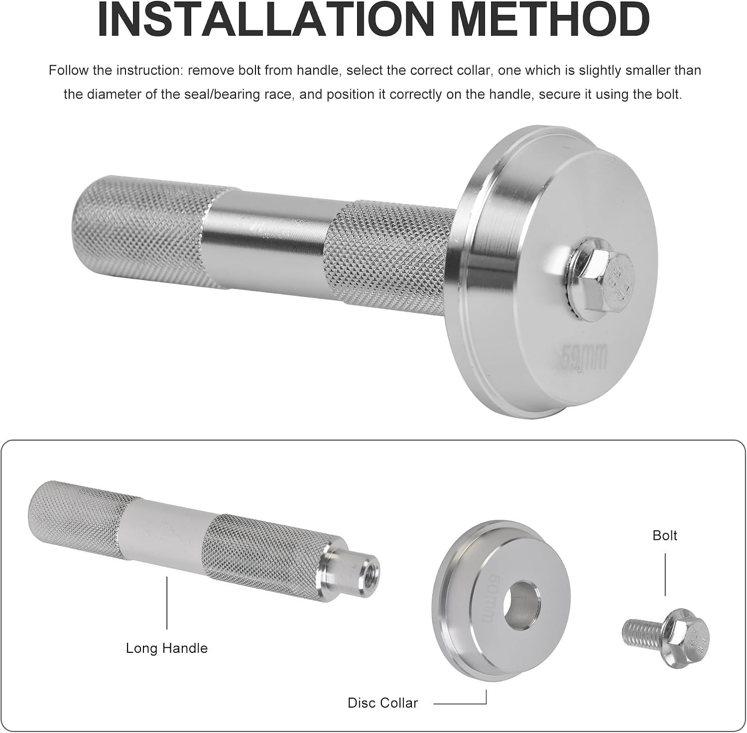 Comprehensive Bearing Race Installation Tool Set – Fits Most Standard Sizes