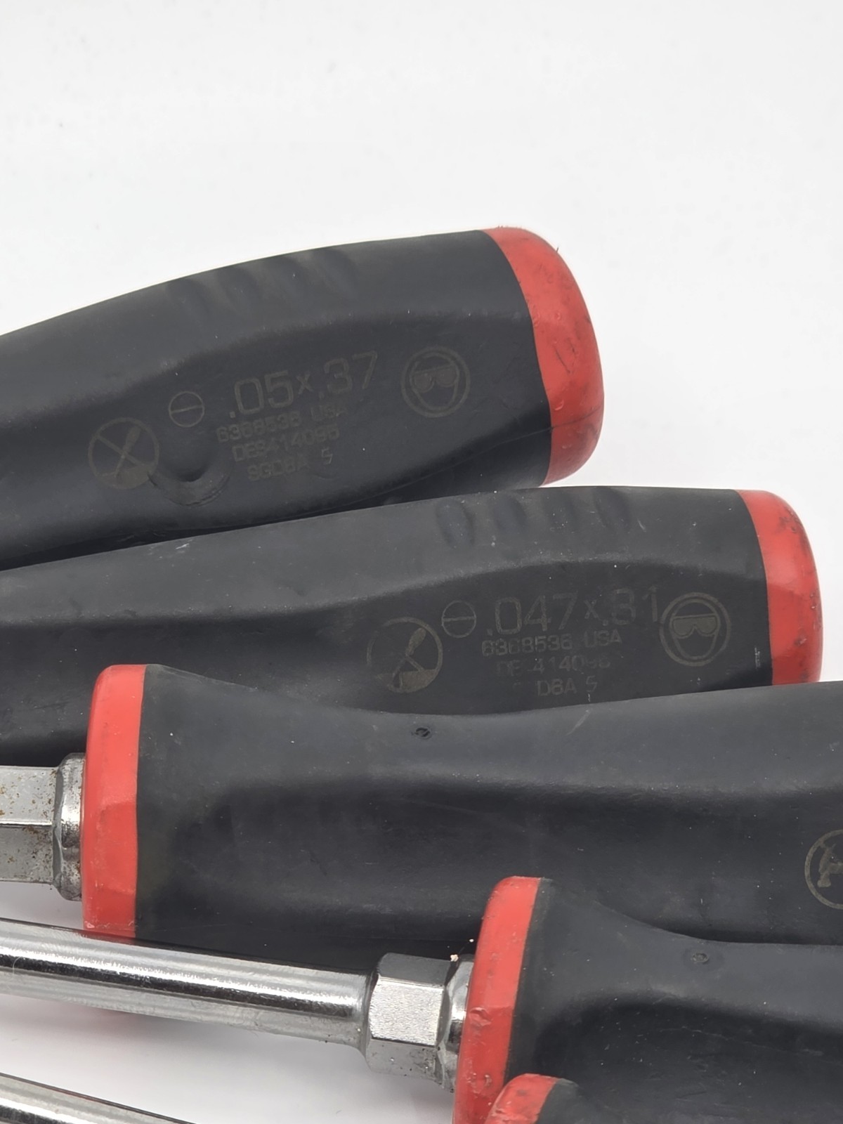 Snap-on Tools Screwdriver Set Phillips & Flat Head SGD Series 7 Pieces USA T-1-2