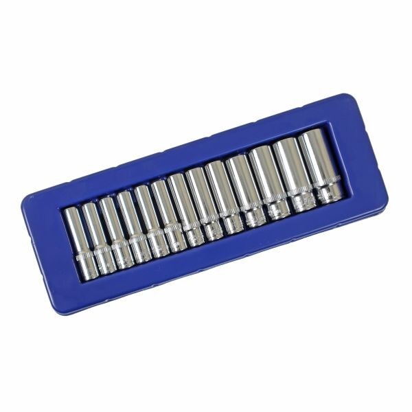 1/4″ Drive Deep Sockets 4 – 14mm US PRO 13pc Single Hex 6 Point Metric Tools Set