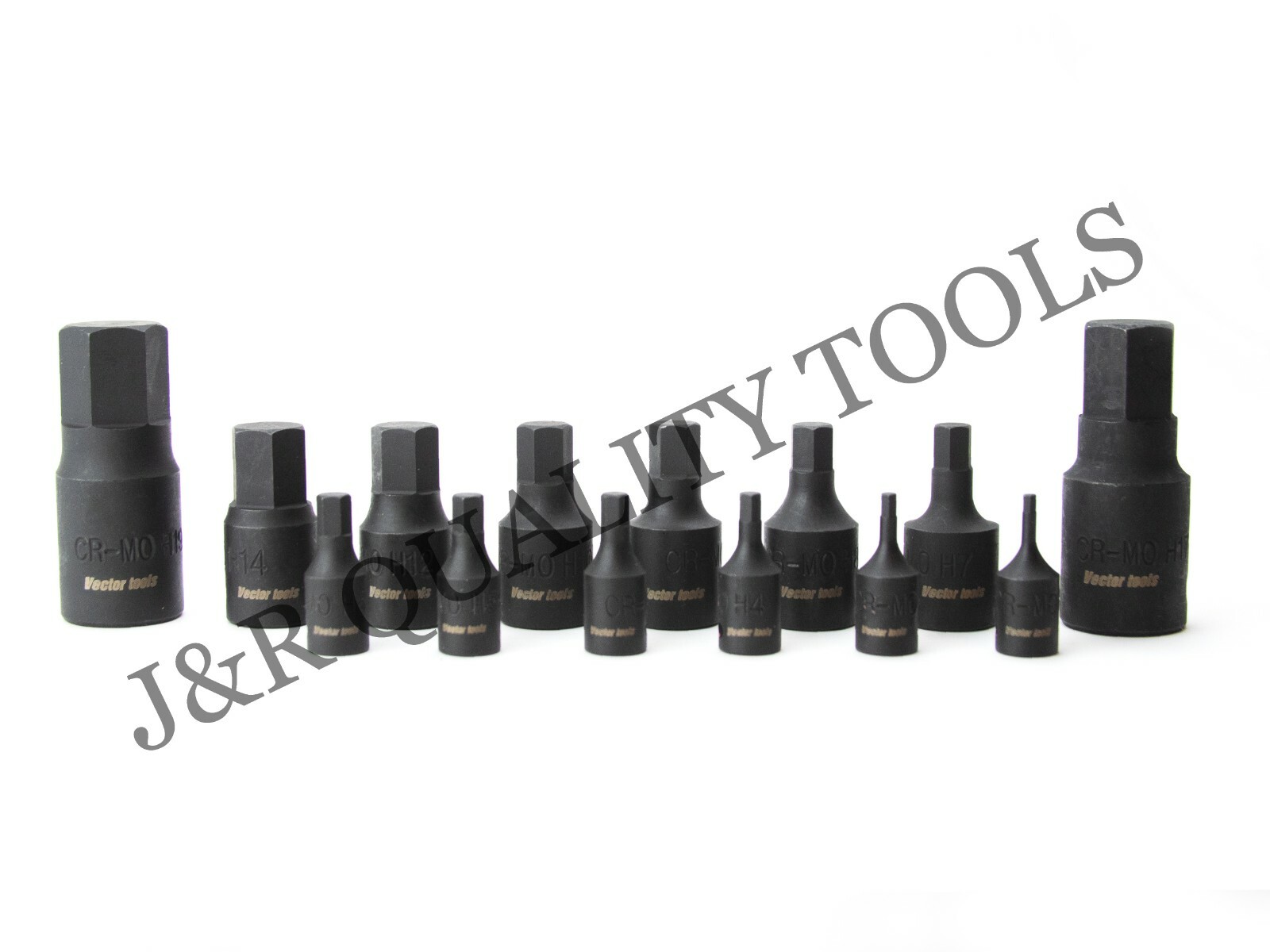 Impact Socket Hex Bits 14pc Metric Set Air Allen Driver Auto Tool