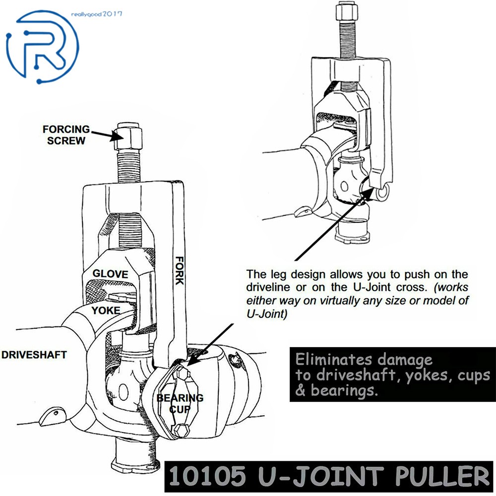 10105 Universal Joint Puller Press Removal U-Joint Tool For Car Light Duty Truck