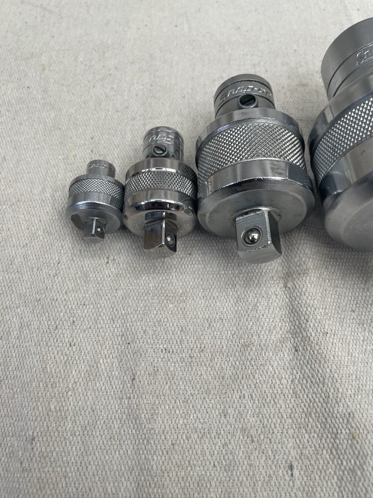 Snap-On TM67A F77A S77 L672B Ratcheting Breaker Bar Adapter Set 1/4 3/8 1/2 3/4