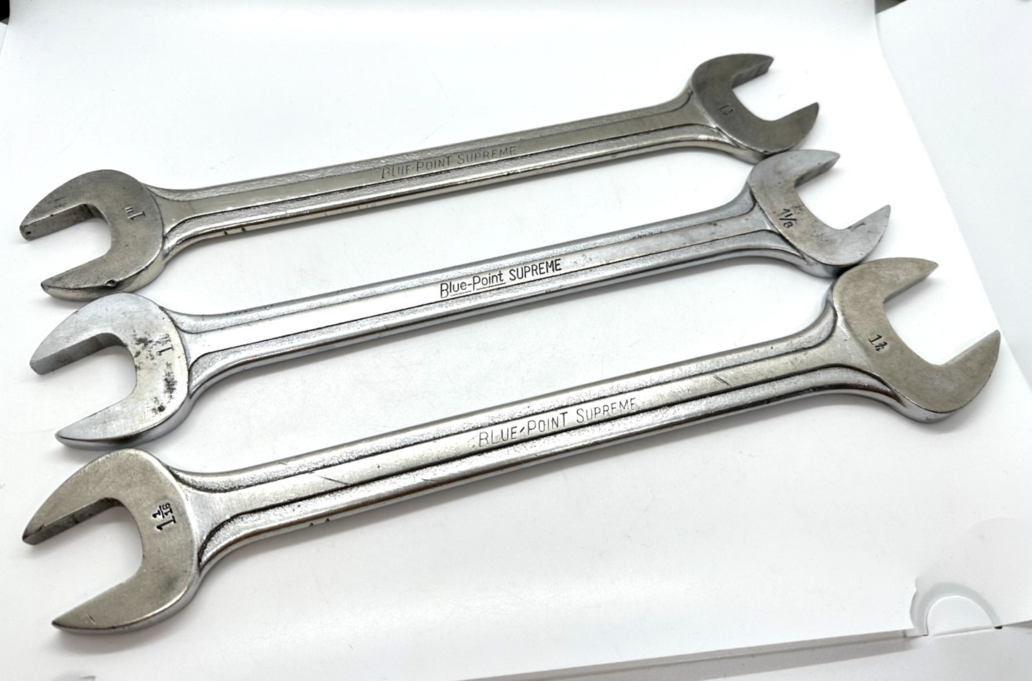 🇺🇸 Blue Point Tool USA SUPREME JUMBO Wrench Set SAE Double Open End Offset Lot