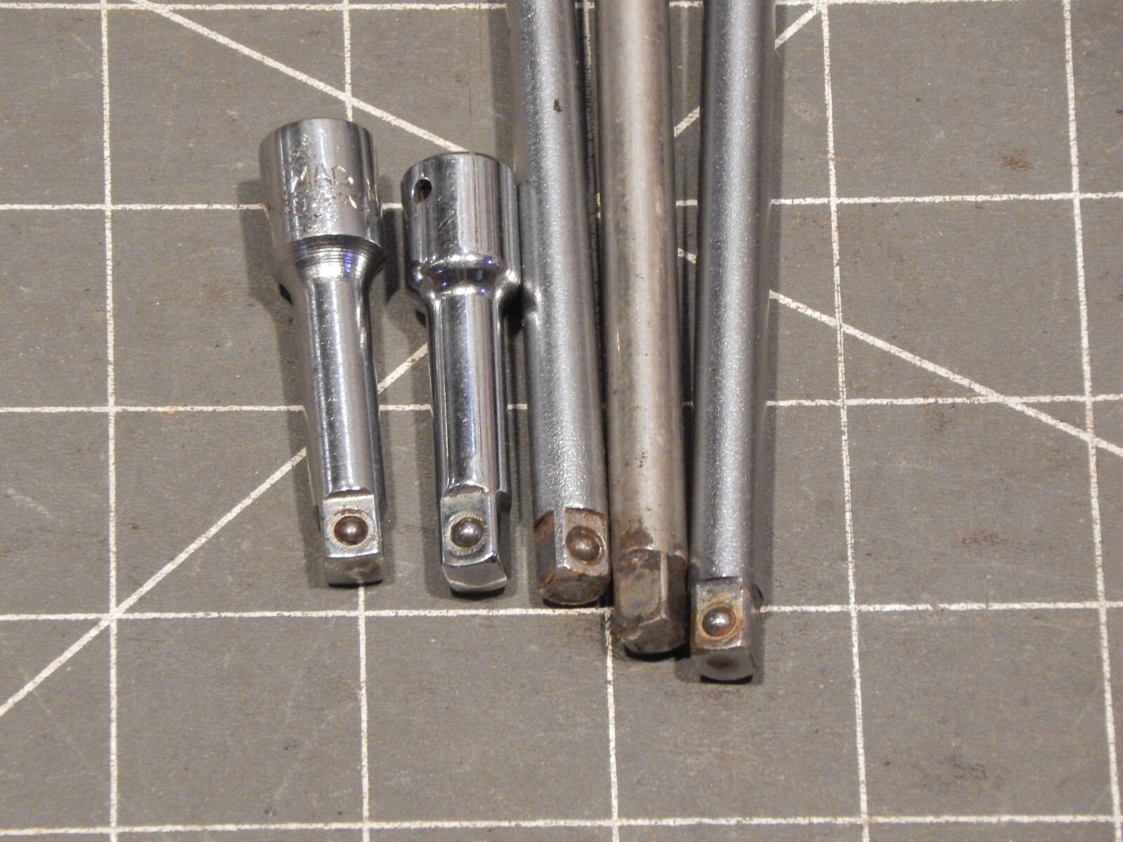 Mac 5Pc 1/4″ Drive Friction Ball Socket Extension Set 14″ M14E 6″ M6E 4″ M4E Dr