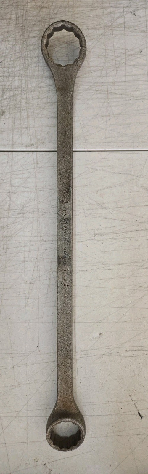 Vtg 12pt Plomb 1163 Double Box End Wrench 22″ Long USA 1-5/8″ 1-7/16″ Rare Tool