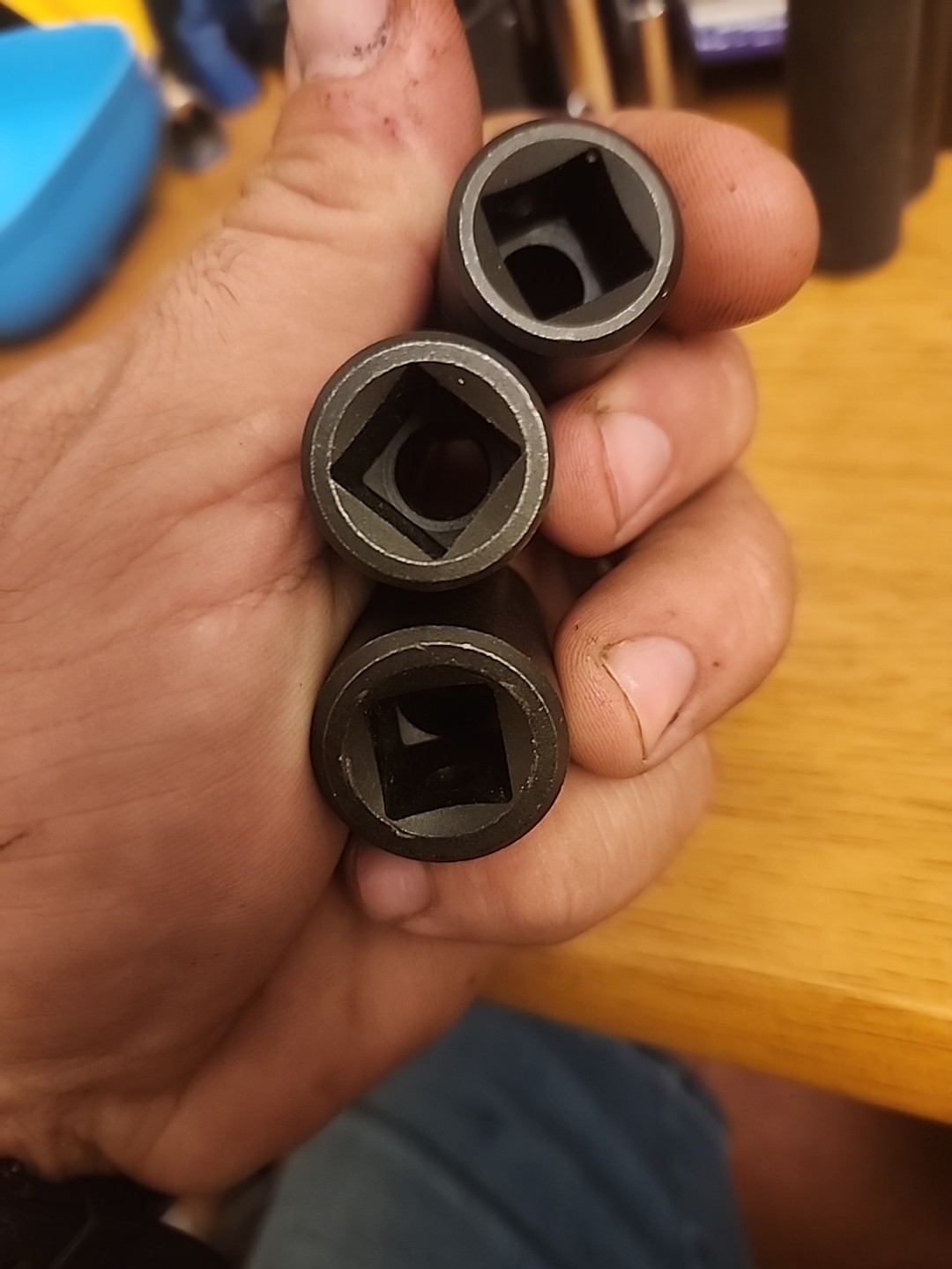 PROTO USA 1/2″ DRIVE IMPACT SOCKETS 3/8″ AND 11/16″ LOT OF 3 Pcs