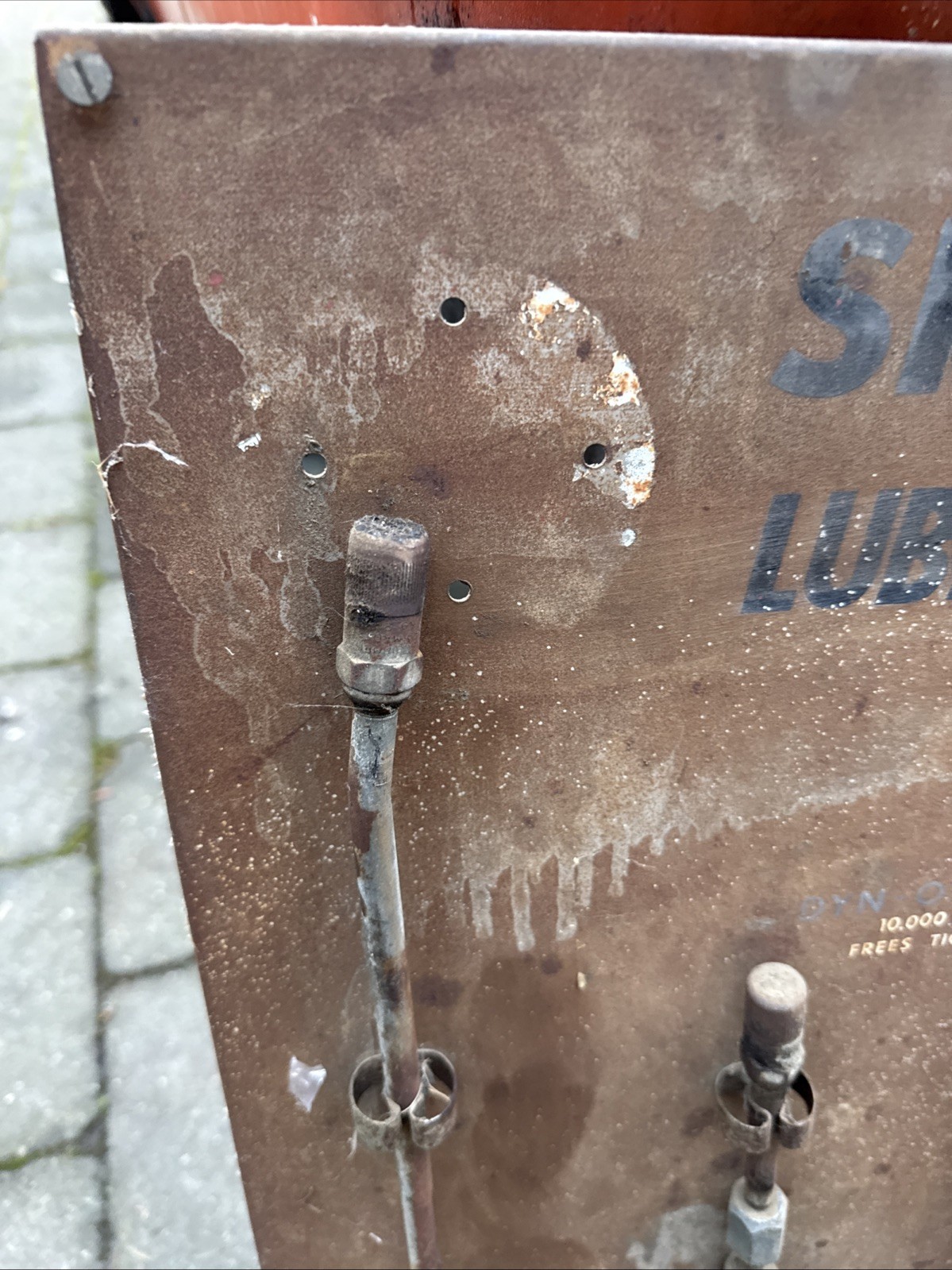 Vintage American Specialised Lubrications Tools Workshop Tool Hanging Board