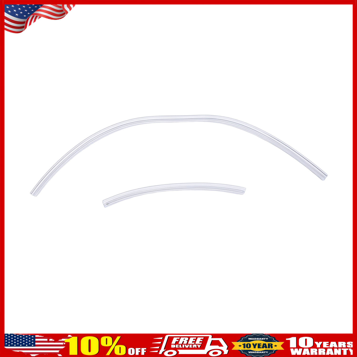 6 PCS BRAKE BLEEDER HOSE, ONE WAY CHECK VALVE TUBE BLEEDING TOOL KIT SILVER US