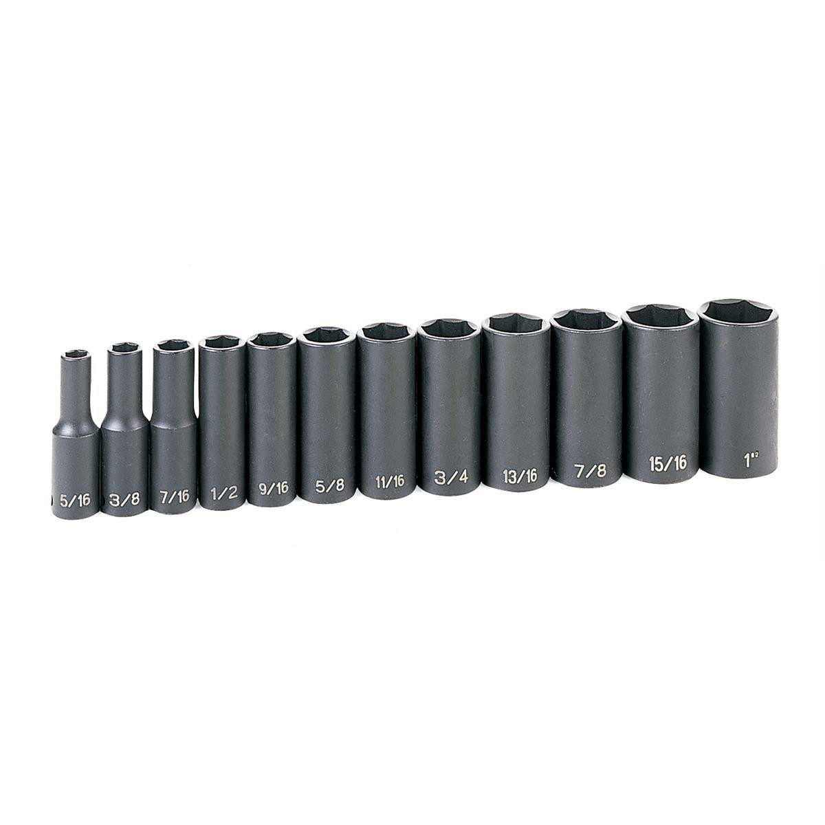 Grey Pneumatic 1213D 3/8″ Drive 12-Piece Deep Set