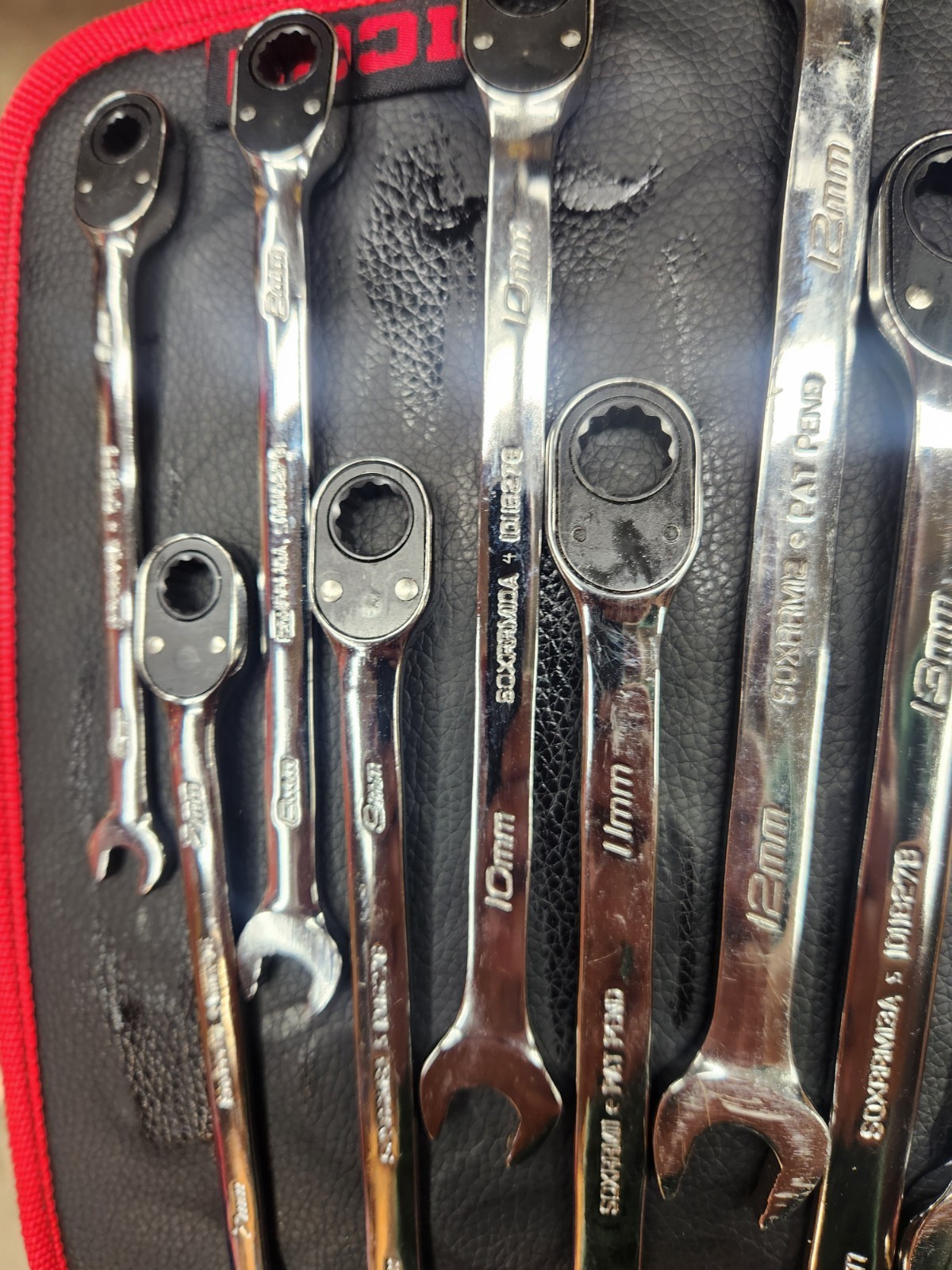 Snap On 14 Piece Flank Drive Plus Metric Ratcheting Box Combination Wrench Set