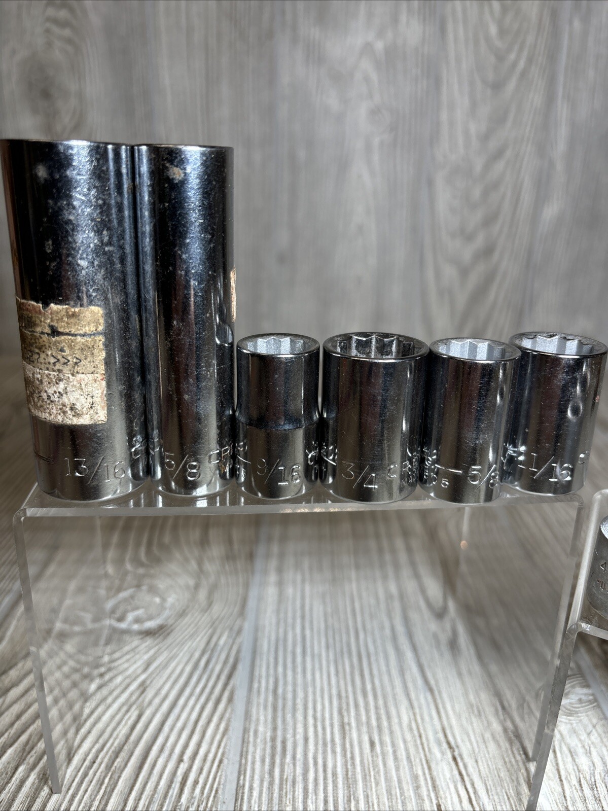 Craftsman USA 6-Piece 3/8″ Drive 12-Point Standard Socket Set Mixed Lot READ