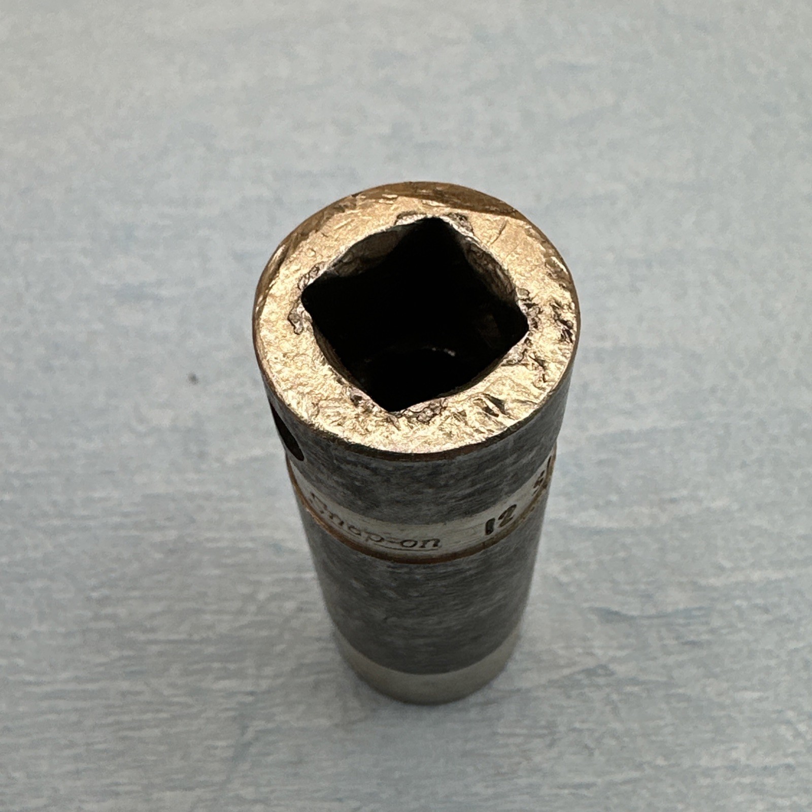 Vintage Snap On 12mm 6 Point Deep Impact Socket 3/8” Drive SIMFM12